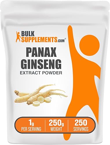 Vista 6 de BulkSupplements. com Polvo de extracto de raíz de ginseng - Suplementos de hierbas de ginseng - Polvo de raíz de ginseng - Suplemento de ginseng