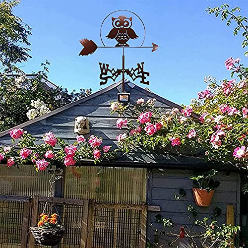 Girouette chouette en acier pour sublimer votre toit de ferme - 7