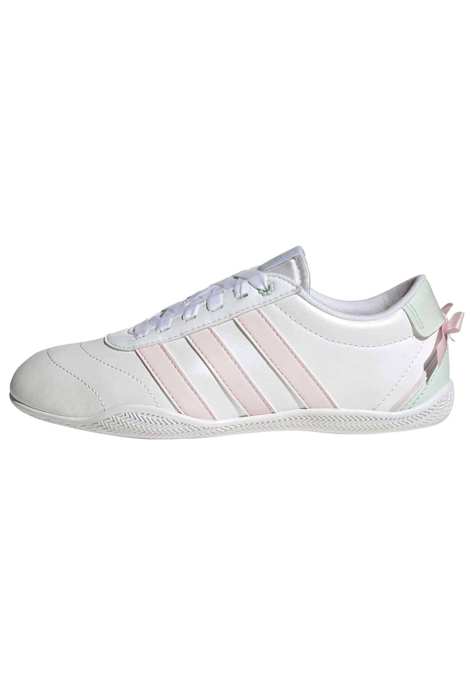 adidas Unisex - Bambini e Ragazzi Grand Court Lo Girls Junior Shoes, Ftwr White/Distilled Pink/Halo Mint, 36 EU