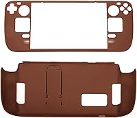 Vista 15 de Funda con función atril para Steam Deck, funda protectora completa para cubierta de vapor, funda protectora a prueba de huellas dactilares con Negro