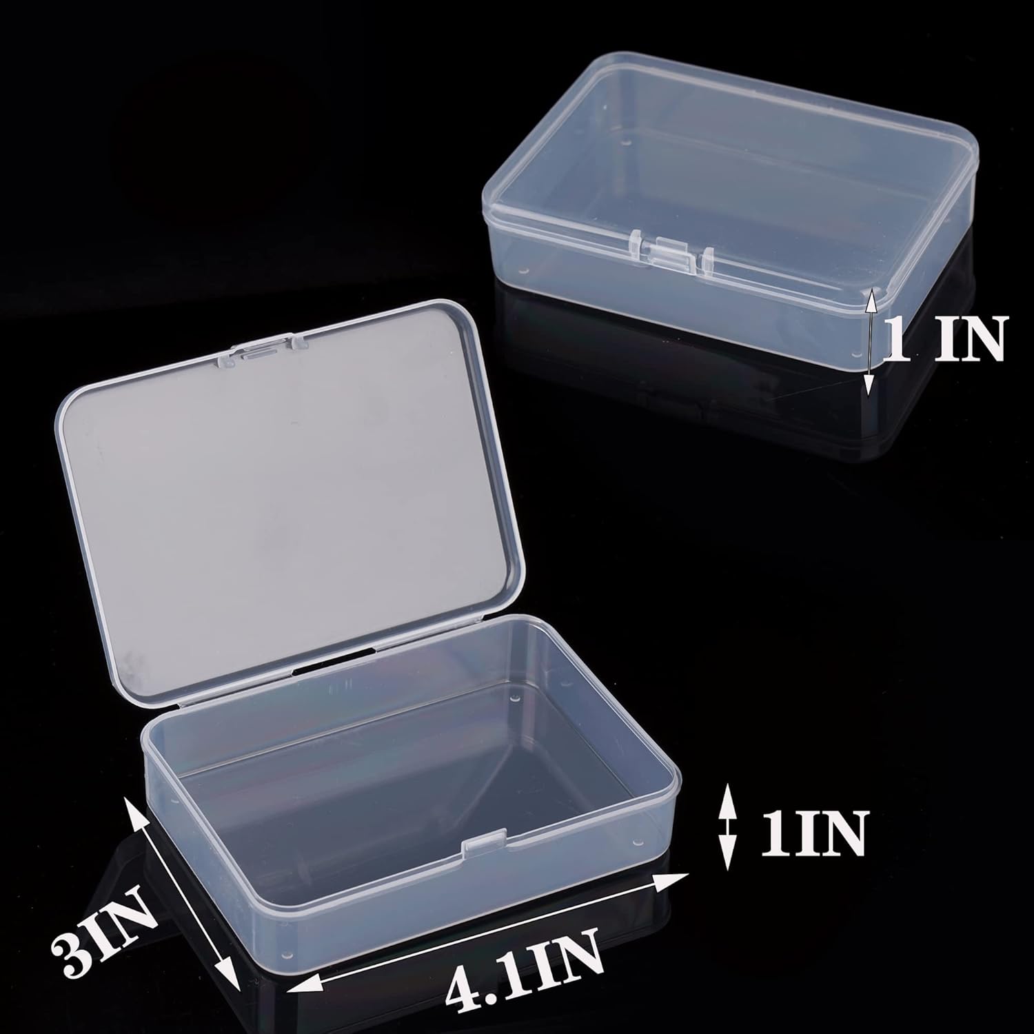 Clear Plastic Playing Card Boxes Snaps Closed Poker Gaming Playing Card Deck Cases Holder Plastic Storage Box Clear Trading Card Box Card Storage Organizer for Bank Business Card (8Pcs)