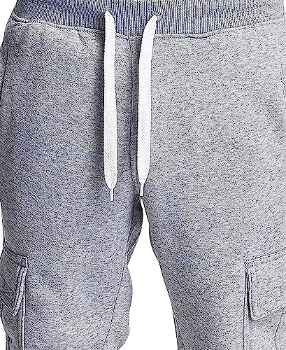 Southpole Men's Fleece Fabric, Heather Grey, Small #TOP4