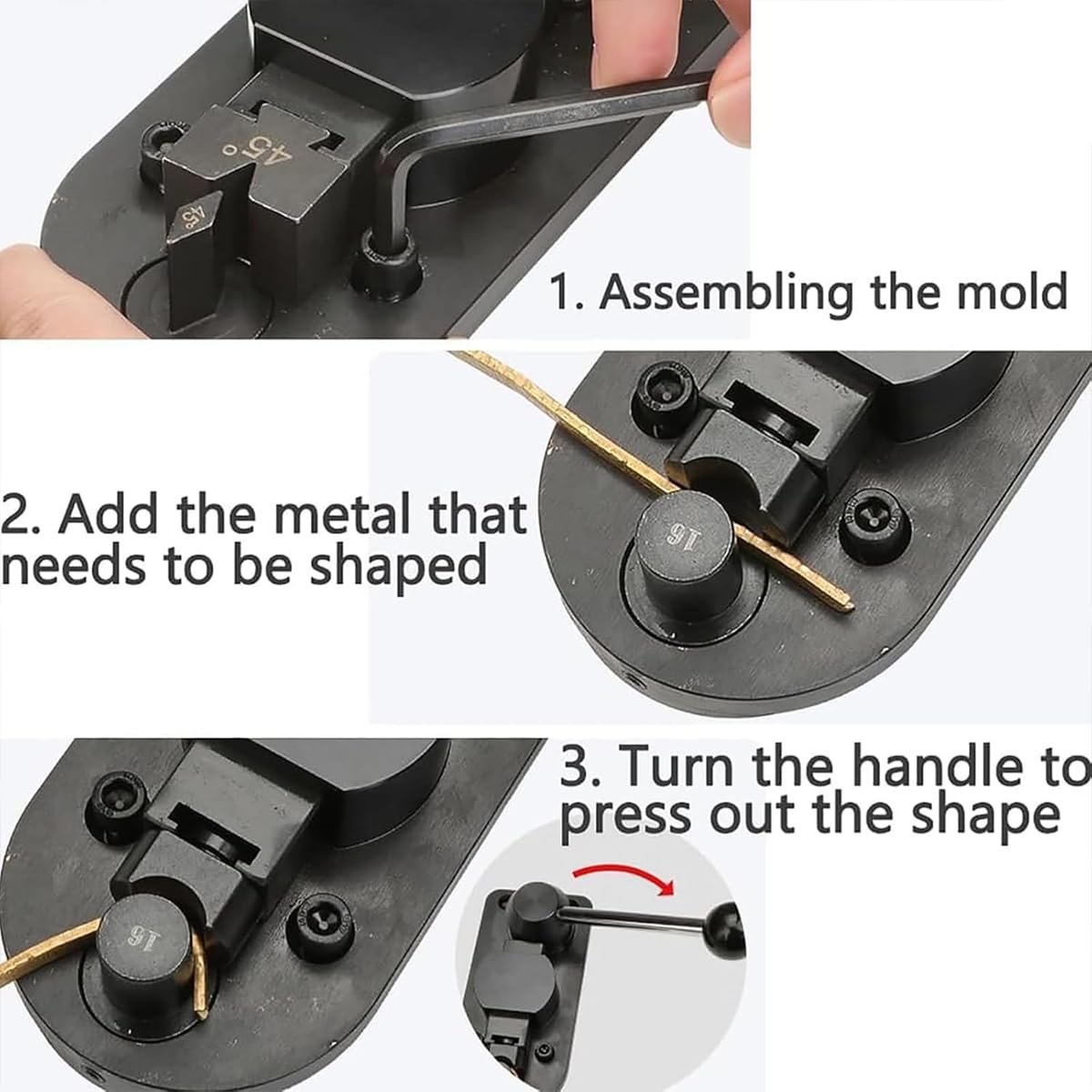Acheter Cintreuse D'anneaux Multifonctionnelle: Outil De Fabrication De Bagues Avec Matrices En Nylon Pour Un Pliage Facile Des Bagues Et Des Boucles D'oreilles