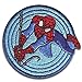 Marvel © Spiderman Comic ragnatela tondo - Toppe termoadesive Patch Toppa ricamate