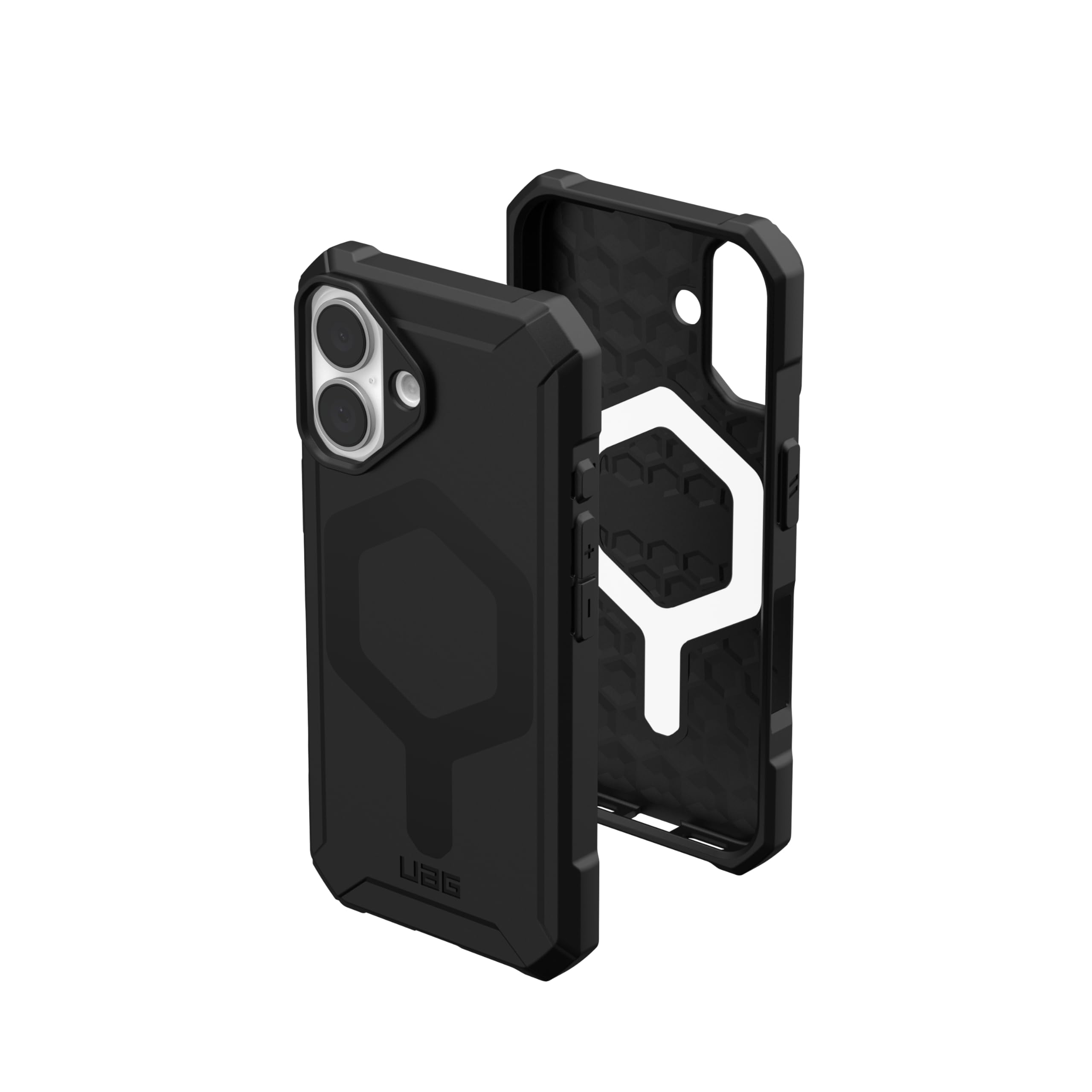 Urban Armor Gear UAG Essential Armor for iPhone 16 case cover [16 Feet Drop tested] MagSafe compatible - Black
