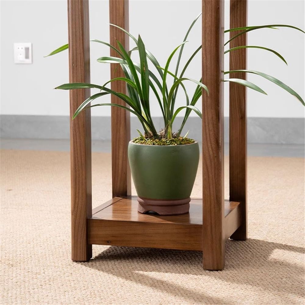 Sockel für Skulpturen Pflanzenständer aus Holz, Blumenständer for den Innen- und Außenbereich, Balkon und Garten Sockel