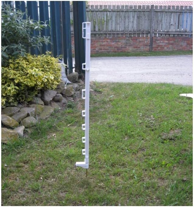 IVISONS WHITE 3FT POLY POSTS 10-60 DEALS ELECTRIC FENCE POST PADDOCK HORSE PONY (50)