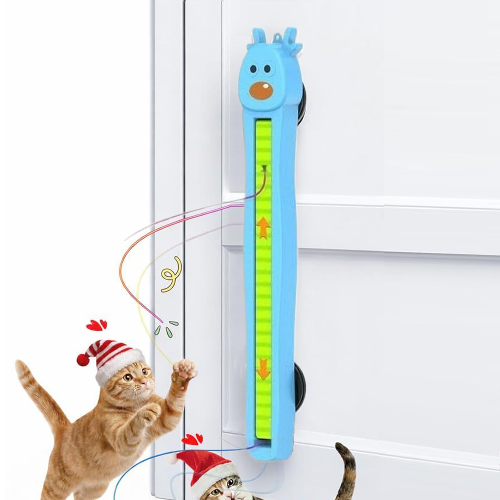 Giocattolo per gatti con corda volante con movimento automatico, giocattoli elettronici per gatti, corda volante da parete, ricaricabile intelligente a 360°, movimento flessibile a 360°