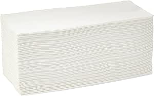 Asciugamani Carta 2 Veli Tovaglioli Di Carta Pieghevoli A Z – 2 Strati Lusso, Confezione Da 2400 Pezzi Tovaglioli Bianchi 2 Strati Luxury - Foto 3