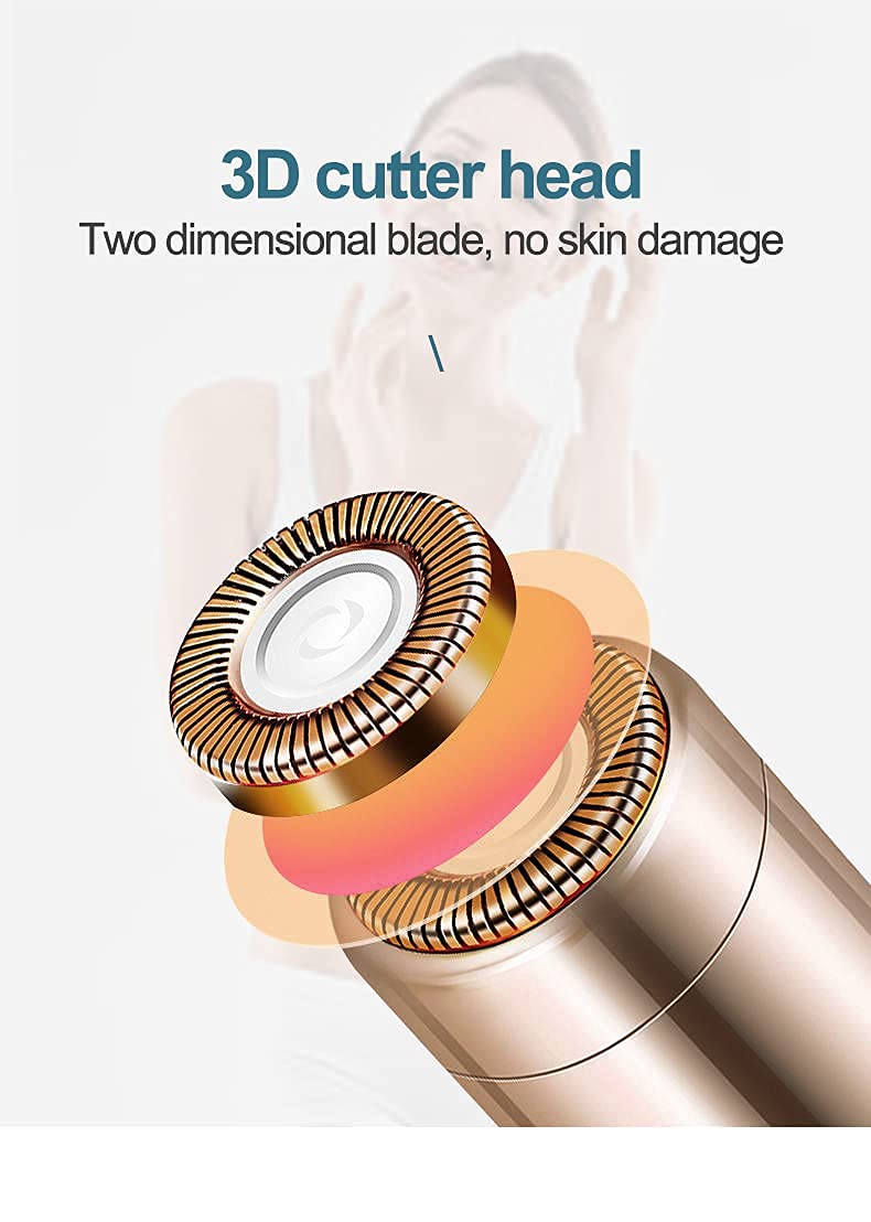 Facial Hair Removal USB RECHARGEABLE Epilator Machine for Women - Face, Chin, Cheek, Eyebrow, Upper Lip Hair Remover for Women - Lipstick Shaped 3 61oSIyfDdCL. SL1108