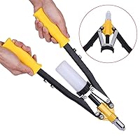 Vista 5 de Pistola de remache resistente, herramienta de remache pop, herramienta de tuerca de remache, remachadora manual profesional para remaches ciegos