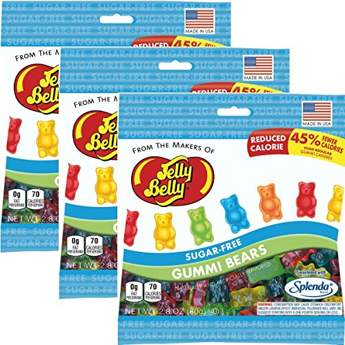 Jelly Belly Sugar-Free Gummi Bears (Pack of 3)