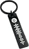 Personalized Spotify Code Keychain – SS Scannable Music Keyring – Custom Song Engraved Bar Keychain for Couples, Men, Women – Birthday, Anniversary & Valentine’s Day Gift (Black, Gold, Rose Gold)