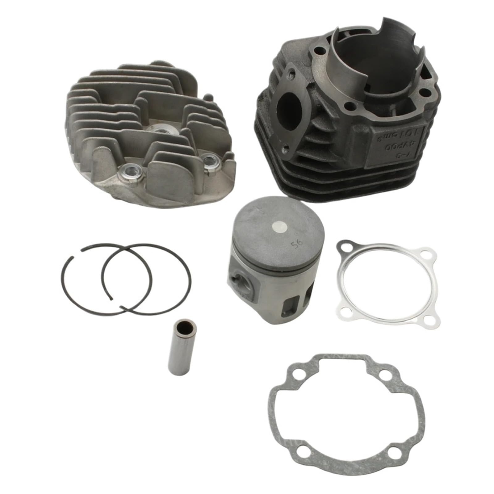Kit cylindre et culasse 56mm 128cc pour moteurs 100cc 2T