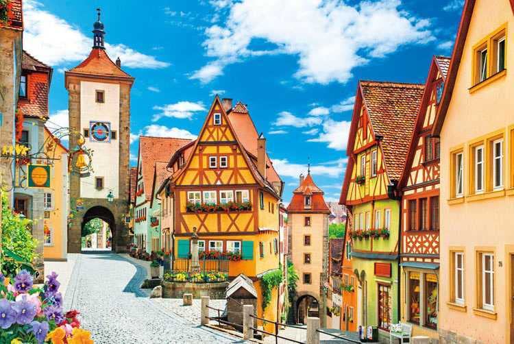 Amazon.co.jp: L16 ローテンブルク ドイツ海外風景アートパネル