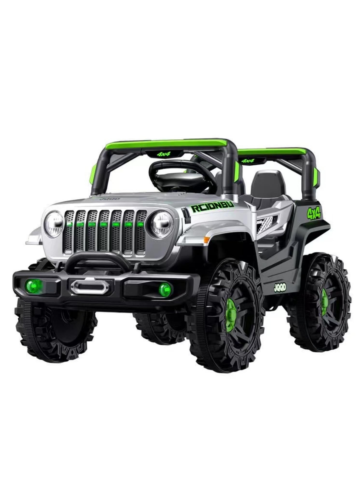 Coche Todoterreno Eléctrico para Niños 1-3 Años. Vehículo Teledirigido 4x4. Coche Infantil con App con Mando de Control y Pedal, 2 Marchas, 5 km/h. Cargador Incluido, Batería de 12V, Bluetooth.