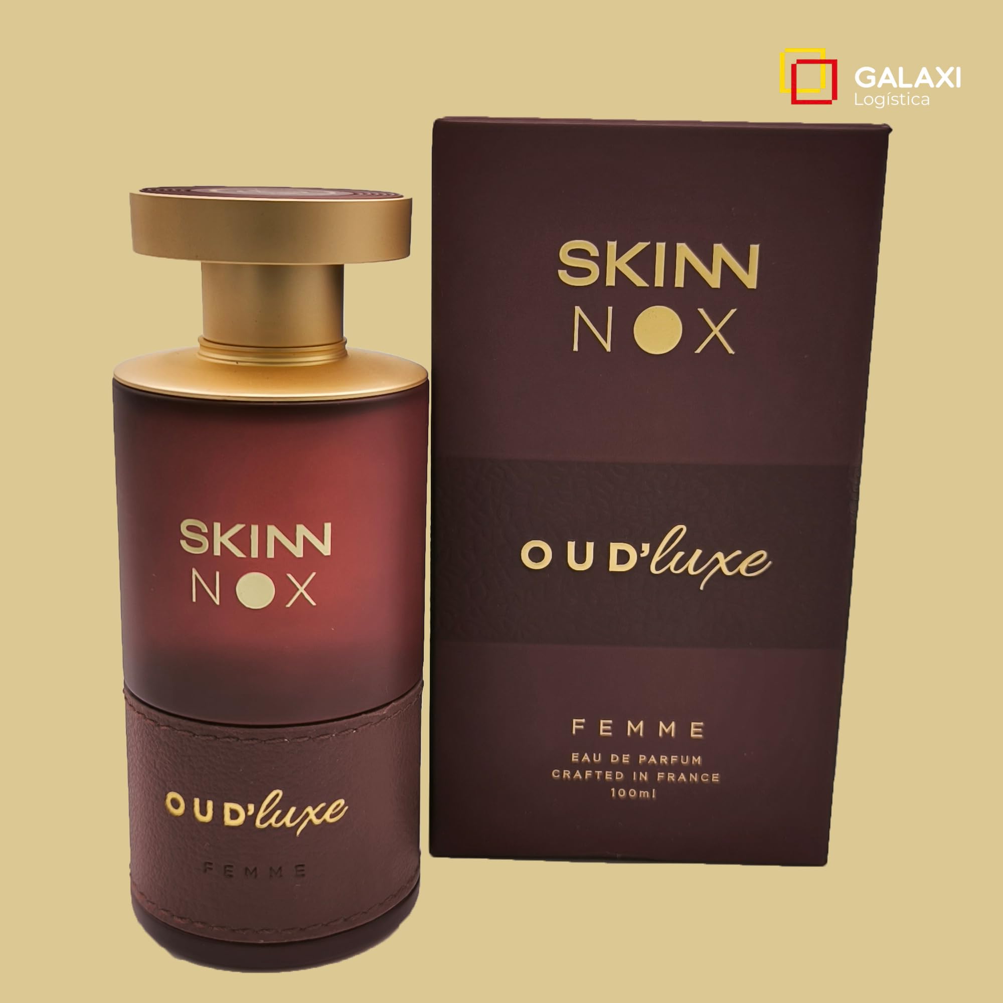 SKINN Nox Femme Eau de Parfum para Mujer 100 ml | Flores Blancas y Vainilla | Aroma Cálido y Sofisticado, Larga Duración, Elaborado en Francia, Uso Diario, Fragancia Femenina