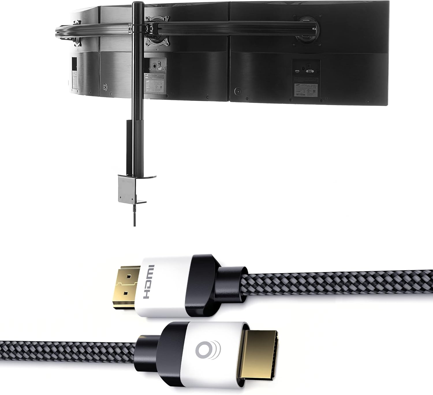 ECHOGEAR 3 Monitor Mount & Ultra High Speed HDMI Cable