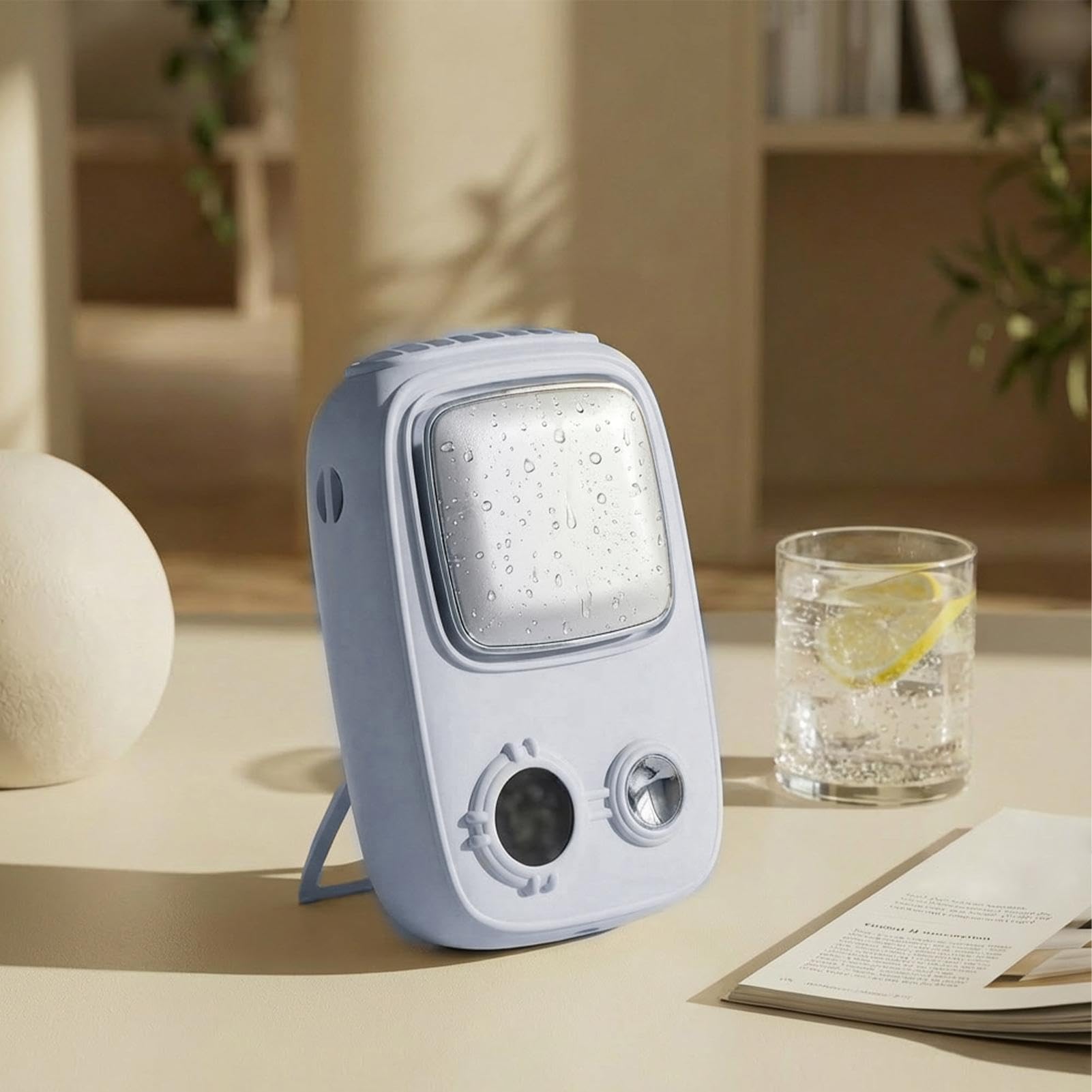 Ventilatore Portatile Da Collo Portatile USB Ricaricabile ad Alta | Ventilatore di Raffreddamento a Mano Raffrescatore d'Aria per Viaggio Campeggio Sport Escursionismo Spiaggia Bambini Adulti