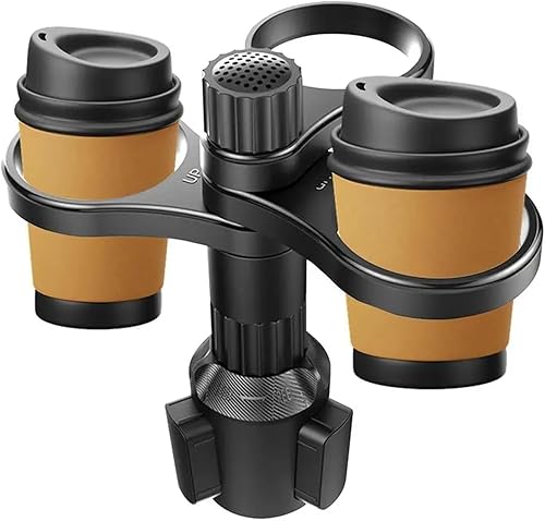Soporte para tazas de automóvil 3 en 1, expansor universal ajustable para portavasos de automóvil, soporte para teléfono para portavasos de