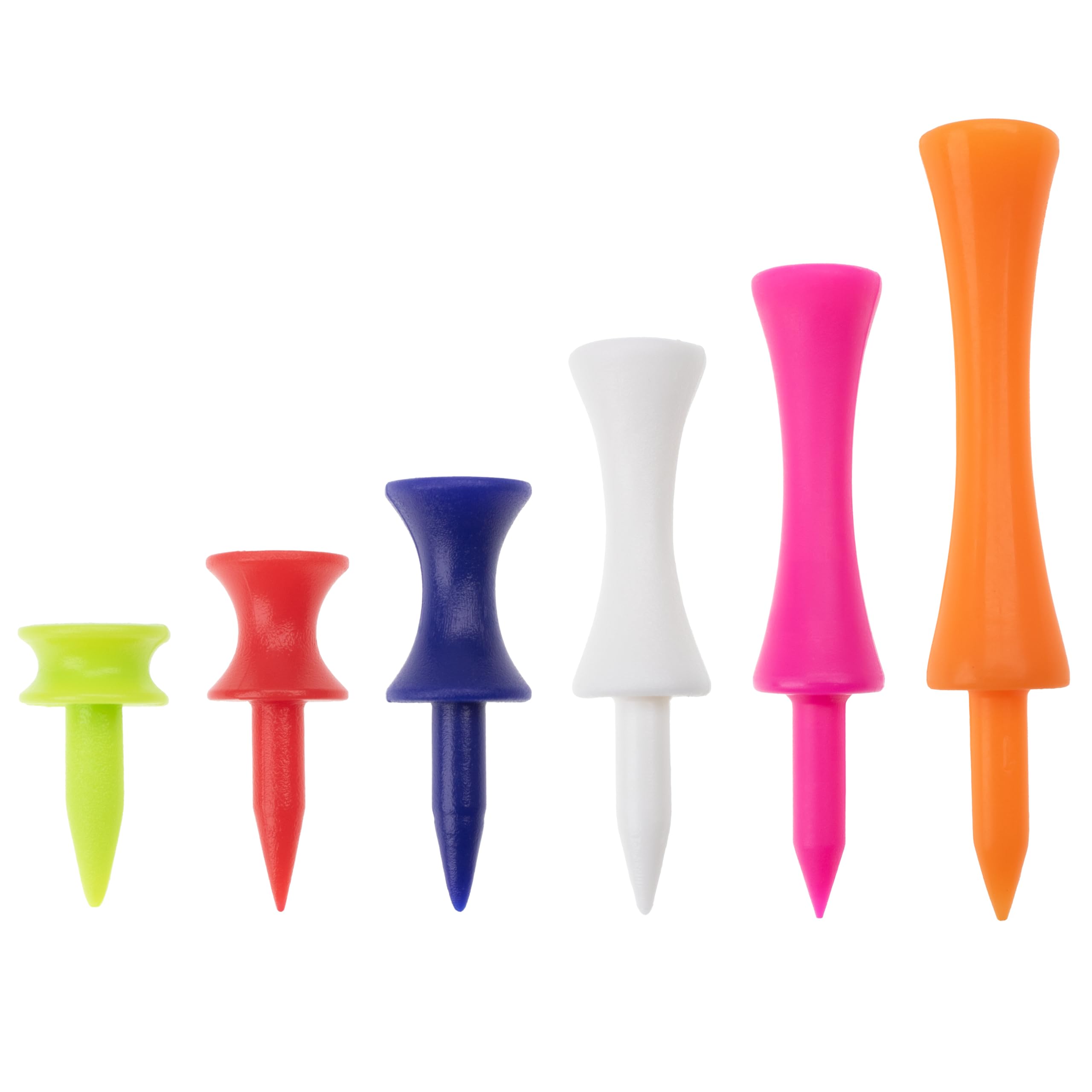 ECADDIE Plastic Castle Golf Tees Multipack and Sizes