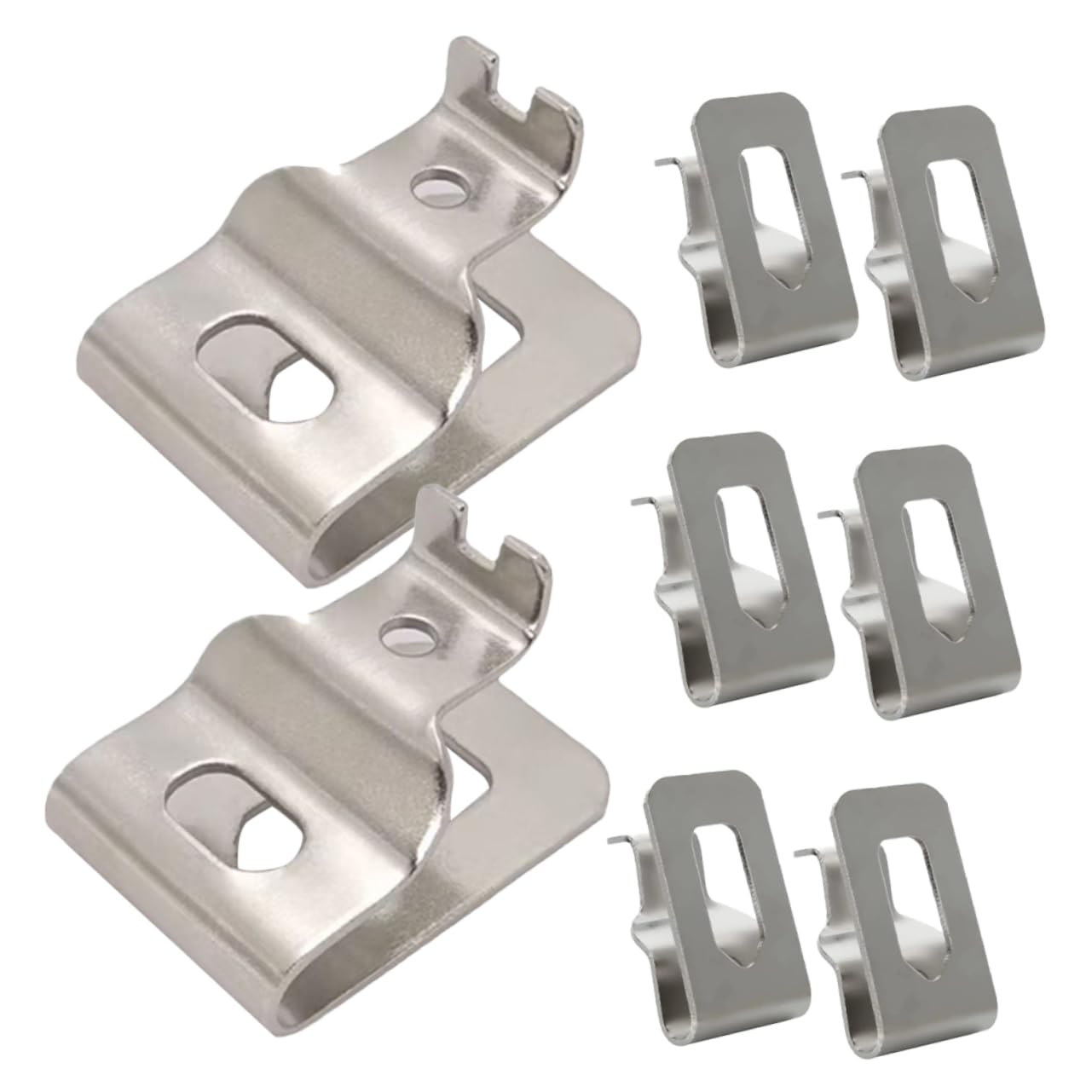 NUOBESTY 5 Set Fibbia Della Vita Utensile Chiave Gancio Per Clip Da Cintura Per Utensili Elettrici Attrezzo Gancio Per Cintura Degli Attrezzi Clip Della Cintura Di Metallo Argento 8 Pezzi*5