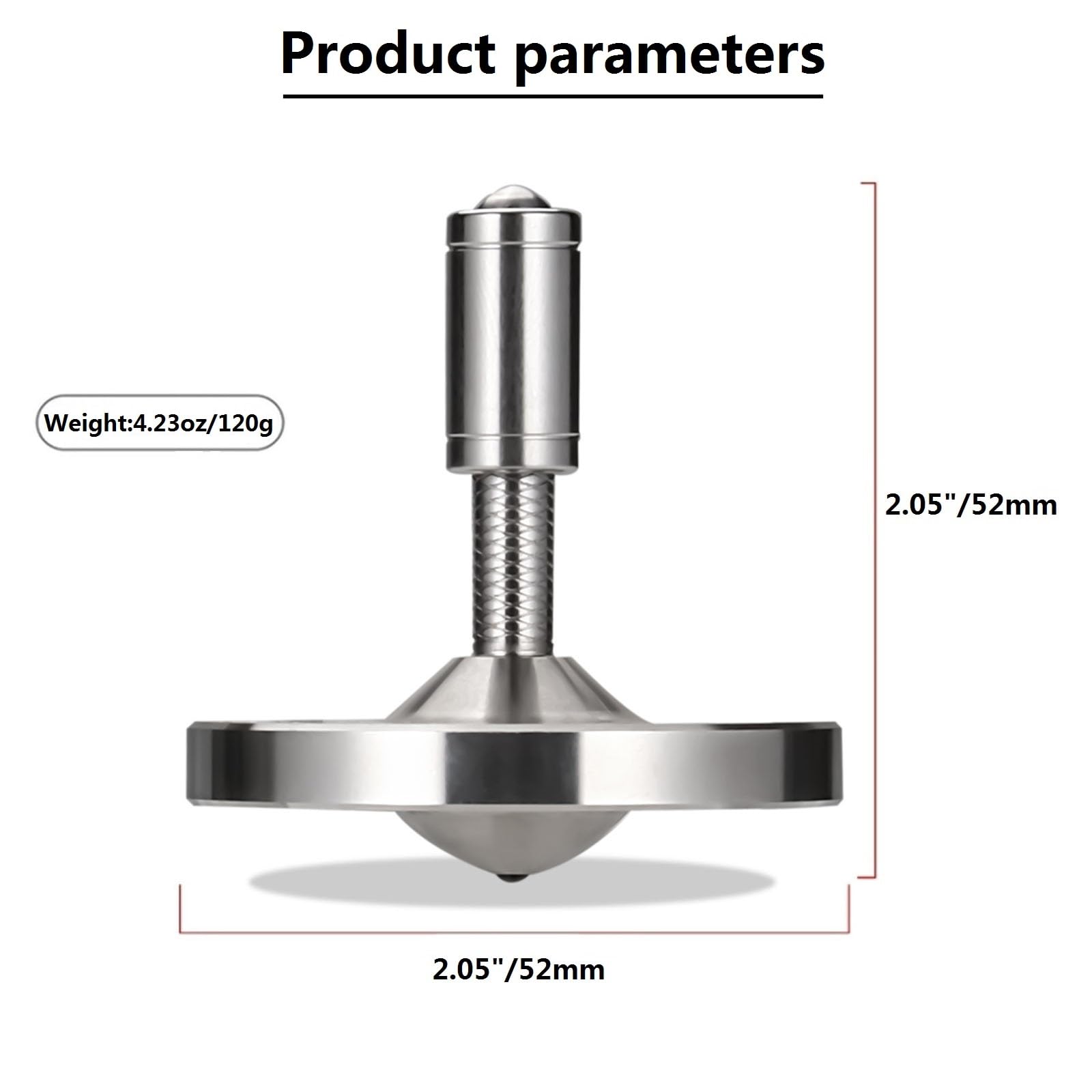 Precision Spinning top with String, High Performance Stainless Steel Metal Anty-Gravity Desktop Gyro Toys - Image 2
