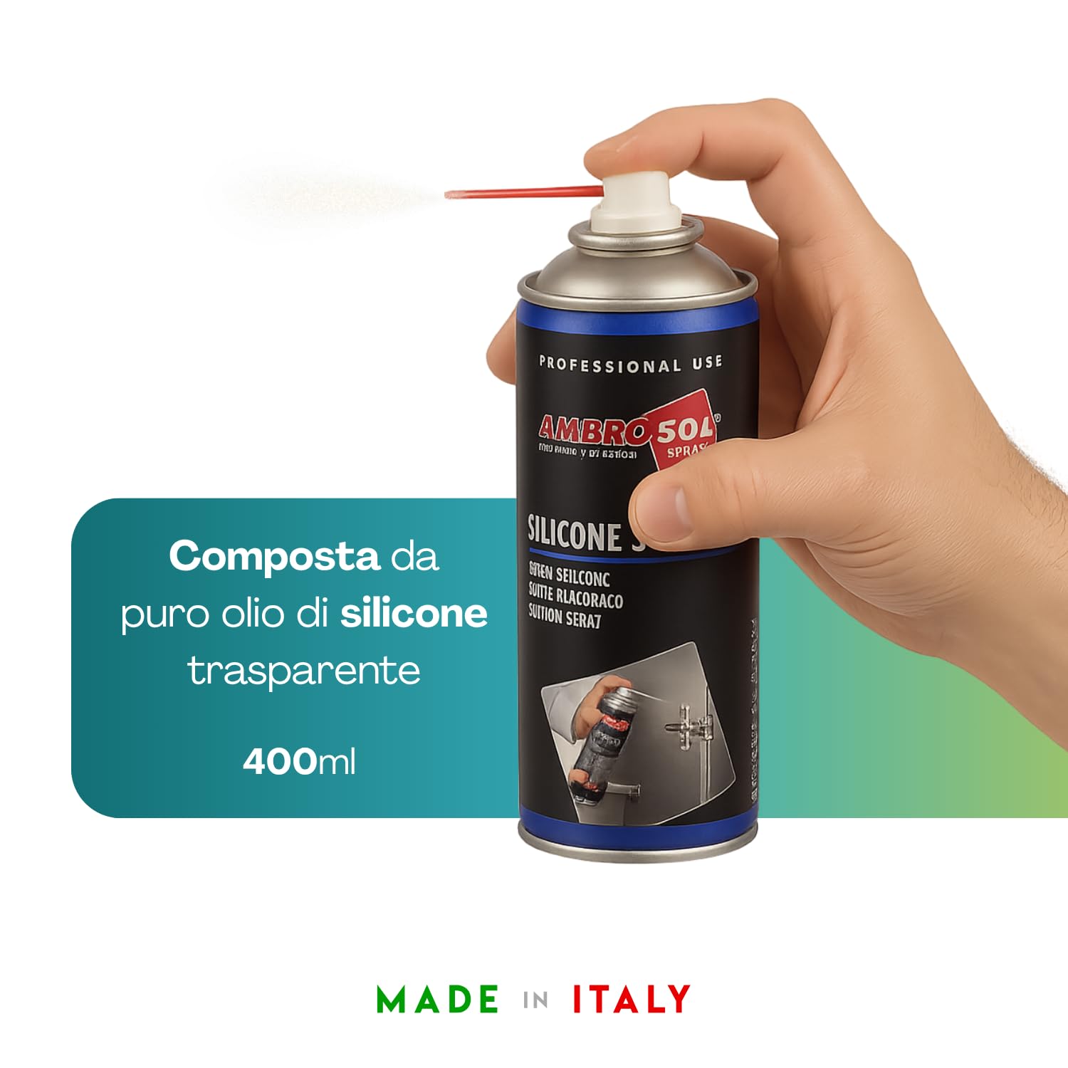 12 bombolette da 400ml Lubrificante al silicone spray anti frizione olio serrature anticorrosione plastiche, alta qualità, adatto a plastica, gomma, metallo, ecc