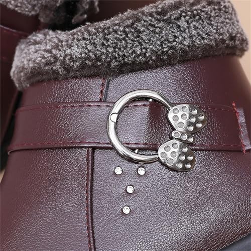 Bottes plates rétro en cuir synthétique souple et chaud - 6