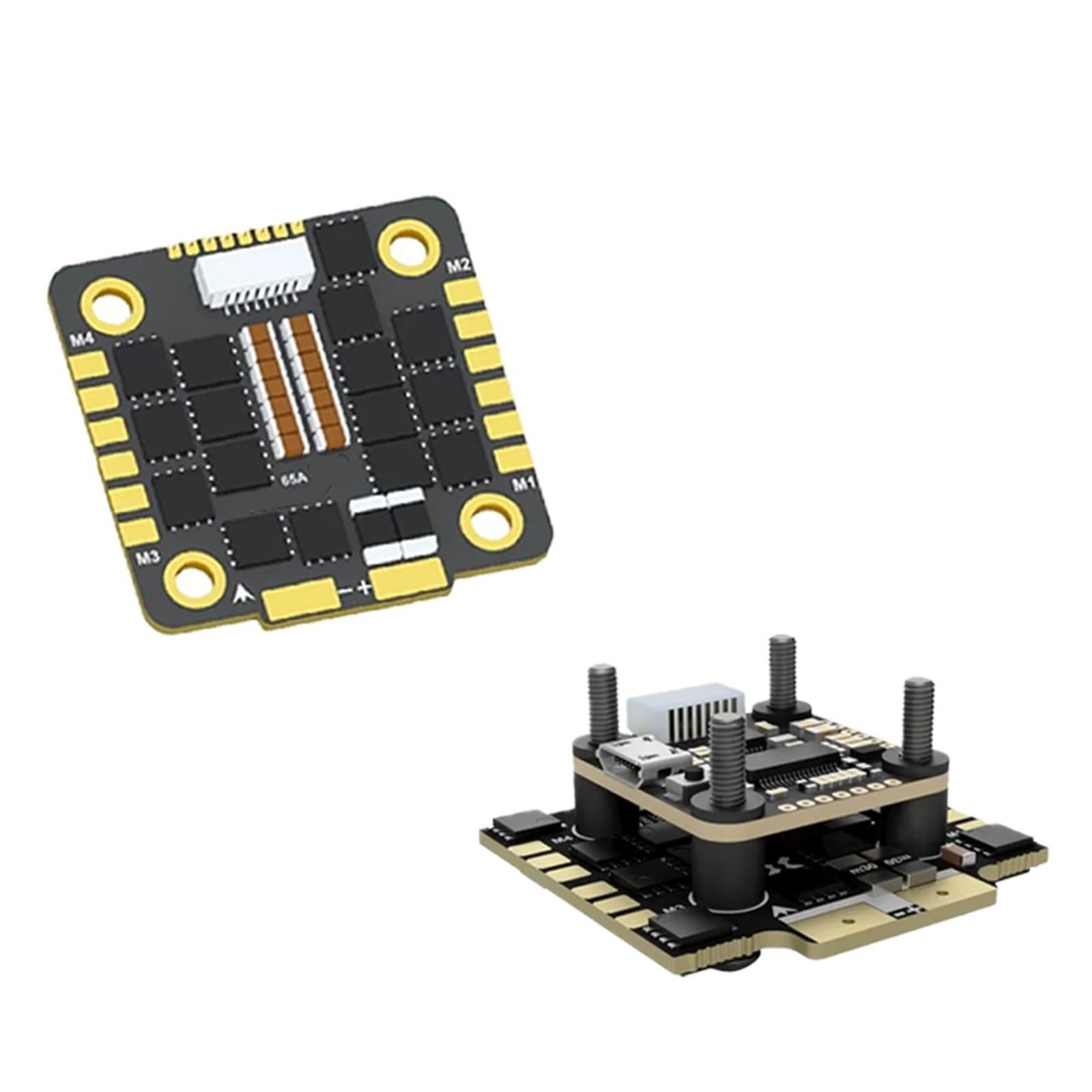 Mini Controlador De Vuelo BLheli32 4 En 1 Sin Escobillas ESC DSHOT1200 3-6S 3-8S For Dron De Carreras RC FPV