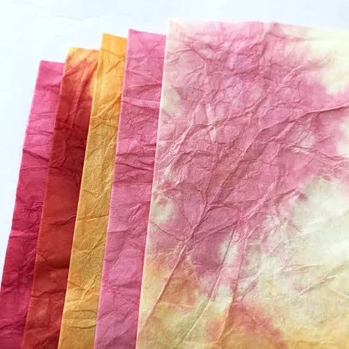 もみ染和紙セット 20色×1枚入 15センチ×15センチ [3]