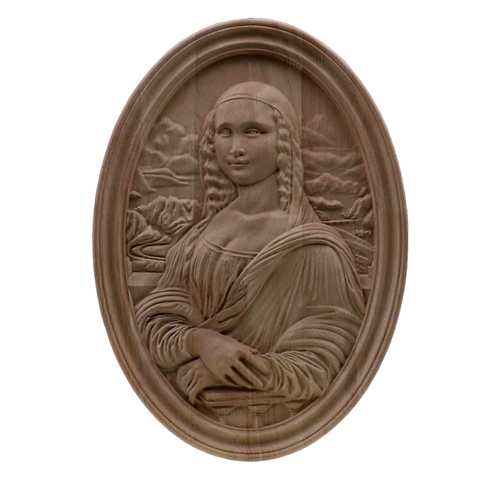 Moulure décorative bois sculpté 41.7cm pour cadre et porte rétro