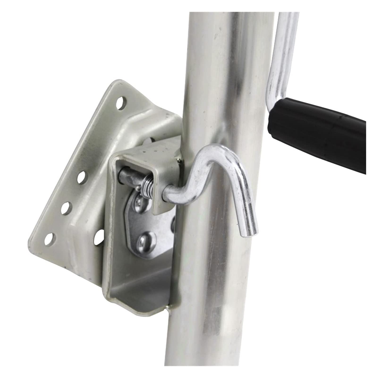 Podnośnik przyczepy Heavy Duty Mocowanie obrotowe 6-calowe podwójne koło pełne Sidewind Okrągły obrotowy podnośnik przyczepy ze śrubą na Pojemność 650 KG Koło podporowe Części do łodzi RV Akcesoria