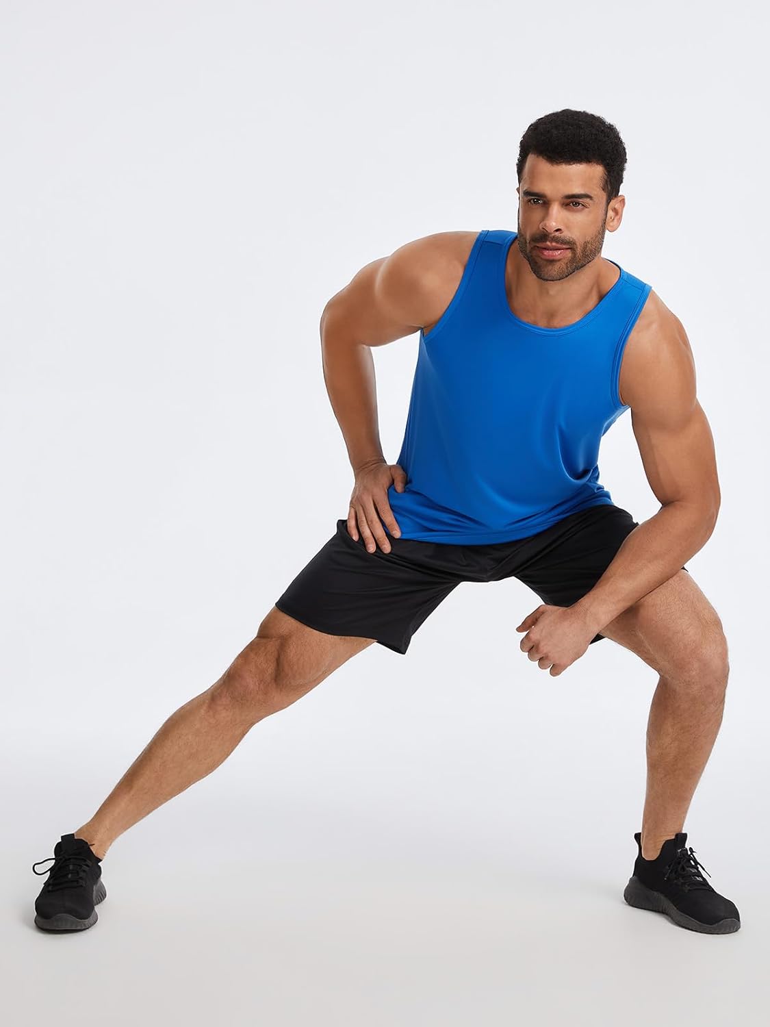 6 Pack Men's Workout Tank Tops Quick Dry Gym Muscle Shirts Fitness Bodybuilding Sleeveless Athletic Shirts for Men