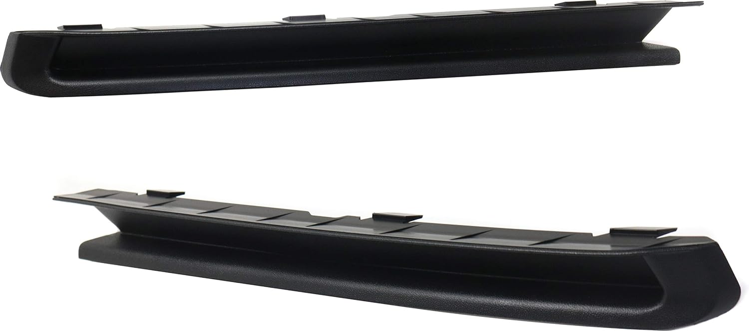Garage-Pro Bumper Trim SET Compatible with Volkswagen Jetta 2015-2018 Front, Driver and Passenger Side, For Models Without Fog Light Holes, Textured Black