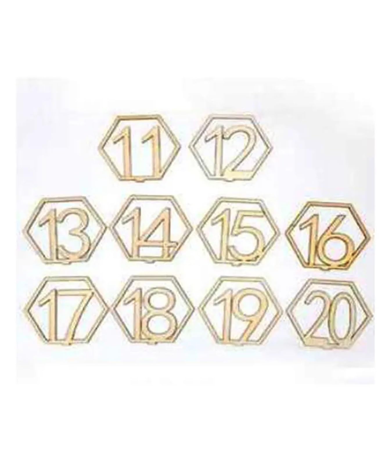 VHcgCGJ Table number holder, Wedding Wooden Table Number With Stand Base Place Holder Decor Cards Welcome Signs 10pcs(45981)