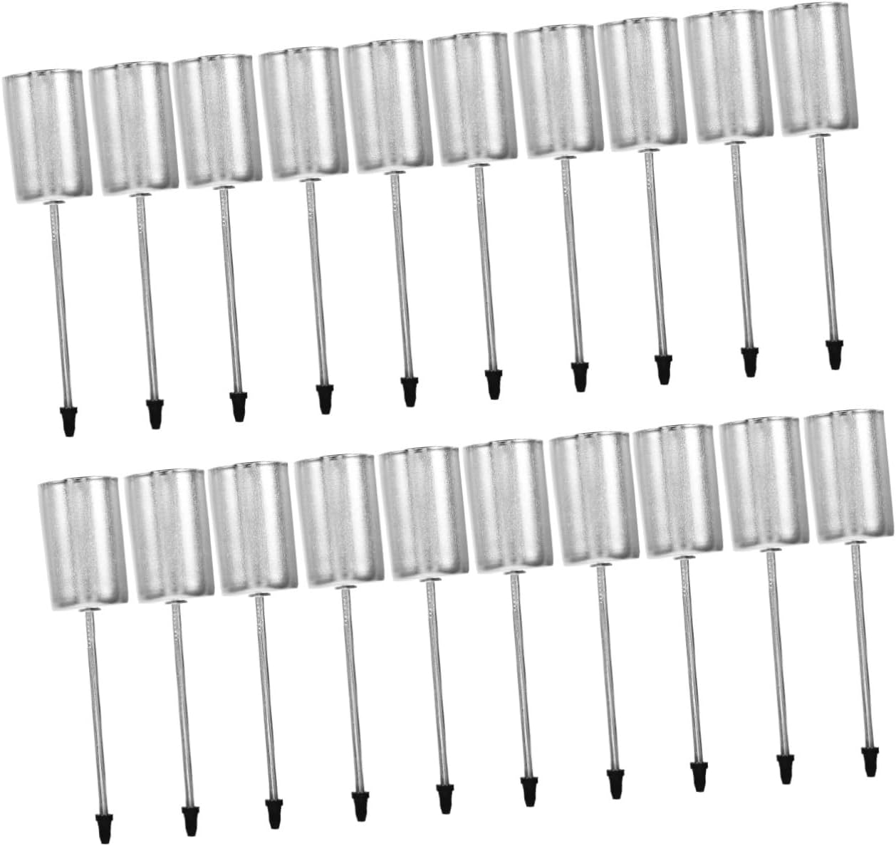 20pcs Christmas Candle Holder Cup Insert Elegant Candle Container Spike for Festive Decoration for Dining Table and Tree