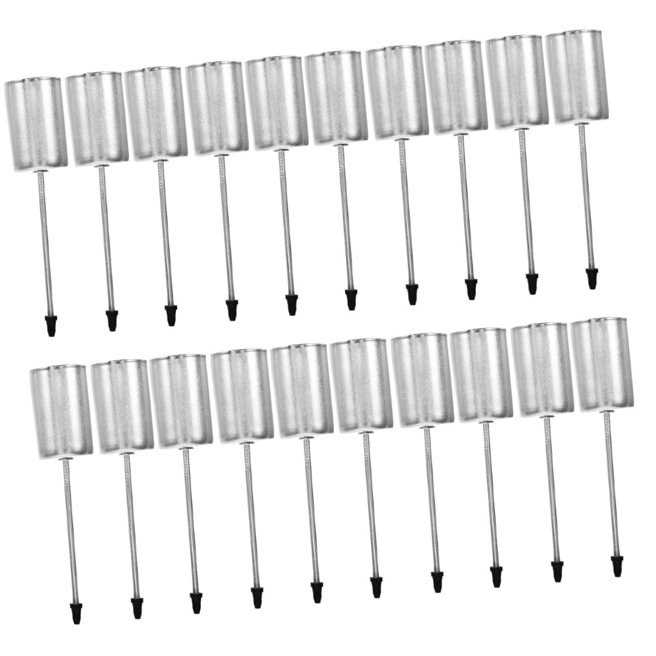 HOOTNEE 20pcs Christmas Candle Holder Cup Insert Elegant Candle Container Spike for Festive Decoration for Dining Table and Tree