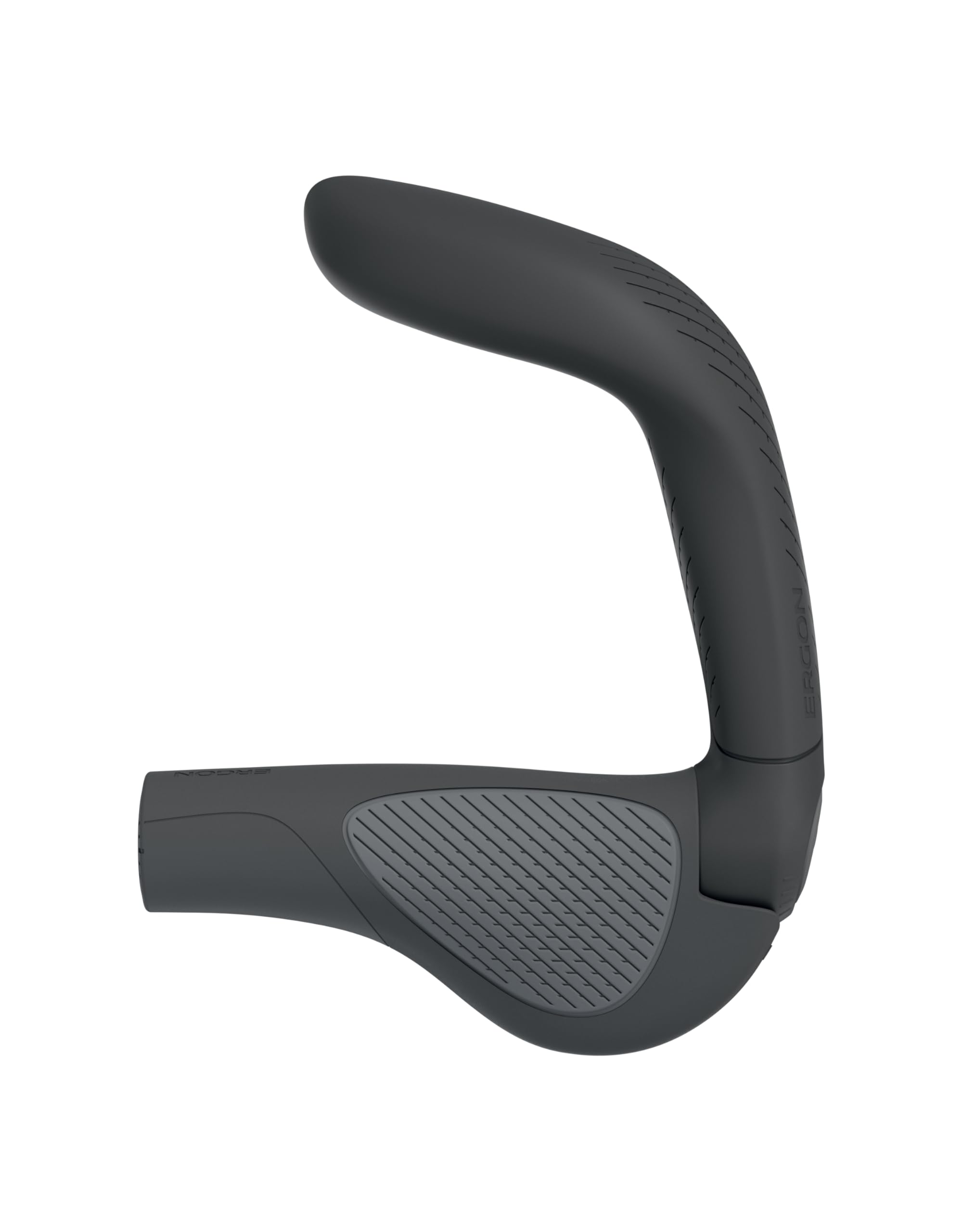 Ergon GP5 EVO Fahrradgriffe mit eingebauten Lenkerenden, Schwarz, Größe L