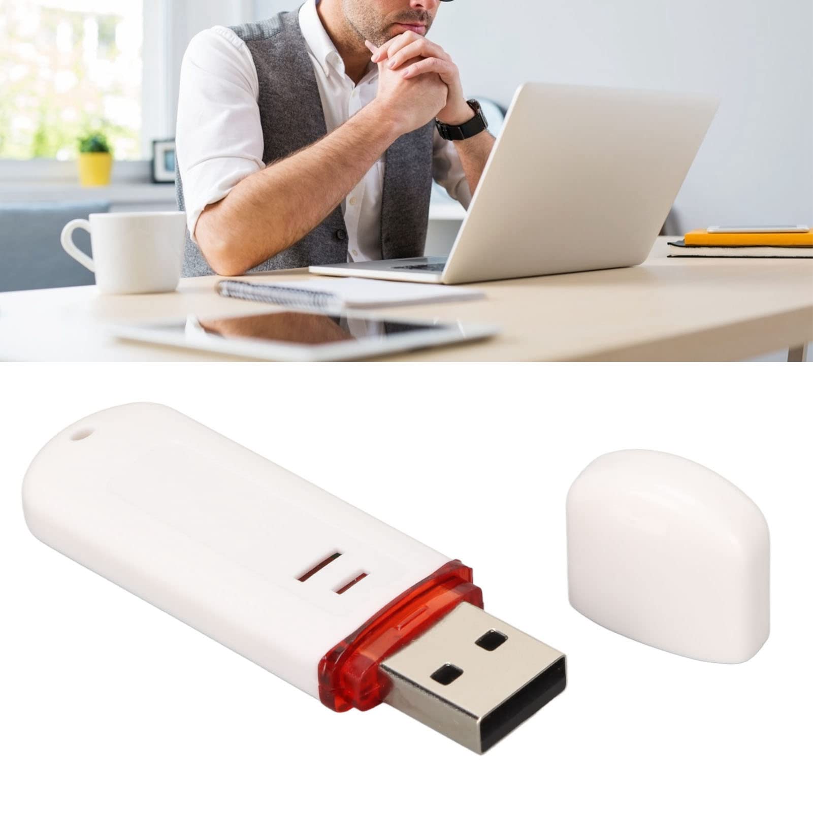 Yunseity Inyector USB WiFi HID, Adaptador de Red USB Inalámbrico Portátil Rubberducky Transmisión de Datos Rápida para Script de Comandos de PC, Plug and Play