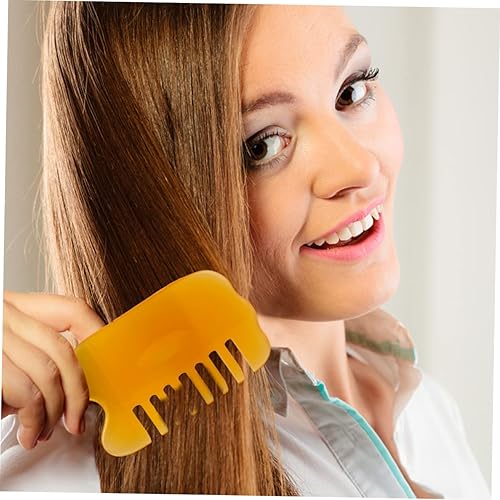 Miniatura 9 de Healifty 2 unids Peines Natural Peine Cuerpo Gatillo Guasha Pelo Cera de Abejas Meridiano Cuero Cabelludo Rascador Músculo Raspador Resina Sha