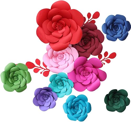 Miniatura 4 de Decoración de flores para fiesta de Daily Mall, flores gigantes de papel, flores de boda, telón de fondo hecho a mano para decoración de pared de