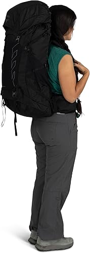 Miniatura 12 de Osprey Tempest 44L Mochila ligera de senderismo para mujer, mochila para viajes y campamento, pampa rojagris carbón, ML