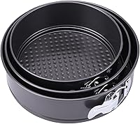 Nonstick Springform Pan Set 3-Piece 7" 8" 9" Leak-Proof Cheesecake Pans with Removable Bottoms for Cakes, Quiches, Pizzas