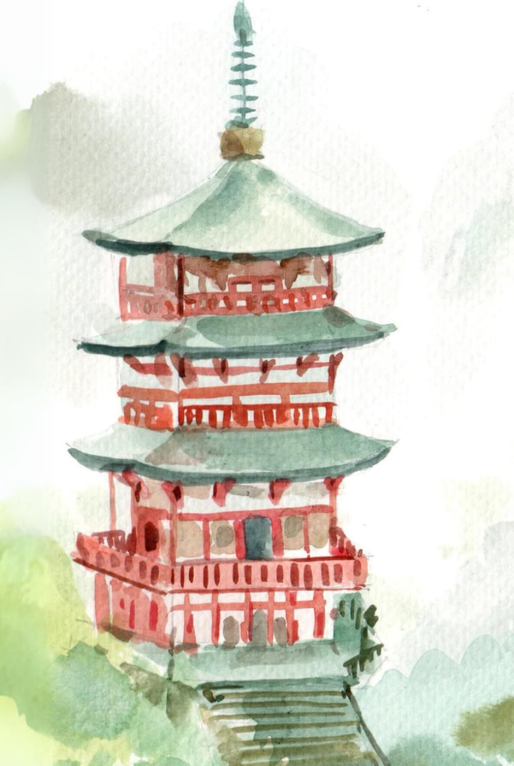 Goshuinchō - 御朱印帳: Japanisches Stempelbuch : Japanese Pilgrimage Stampbook : Shuinchō : Hardcover : Maxi (Platz für 250 Stempel)