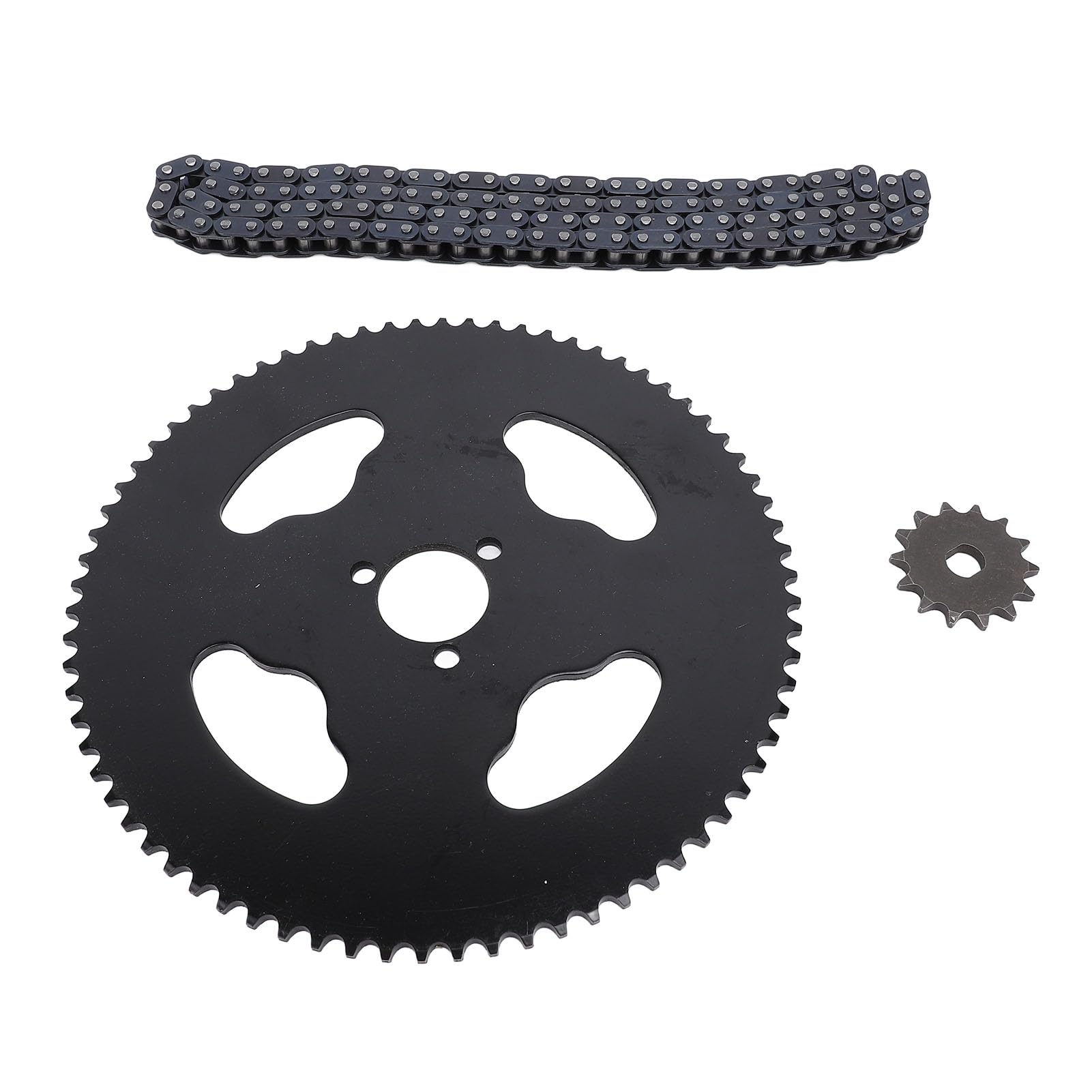 Chaîne T8F 120 maillons 14 dents avant 74 dents arrière 29 mm de diamètre intérieur pour mini motos