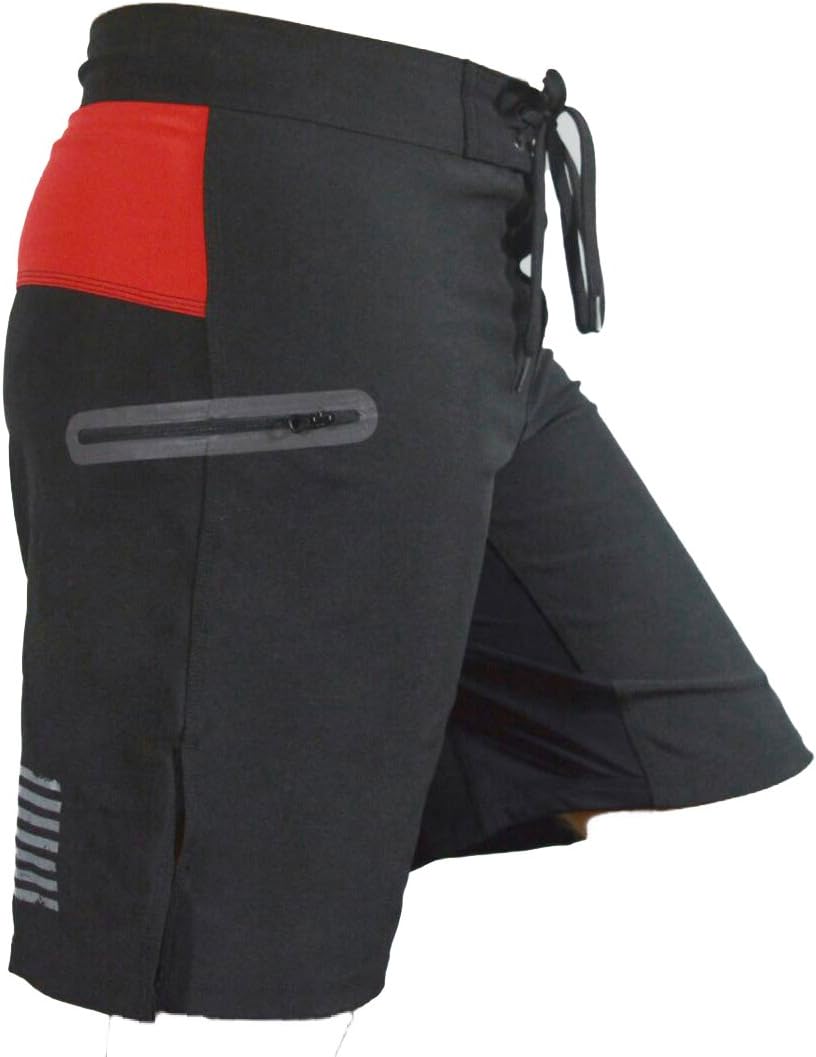 Sanguine Men Shorts for Training Kick Boxing, Tough Trunks for Cage Fighting Muay Thai Workout Shorts, Gym Martial Arts