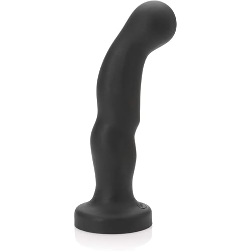 Tantus Adult Toys P-Spot Butt Plug - Ultra-Premium & Firm Sex Toy for Sexual Wellness - Silicone Harness & Suction Cup Compatible - Anal Plug, Vibrator, Dildo, Prostate Massager - Onyx