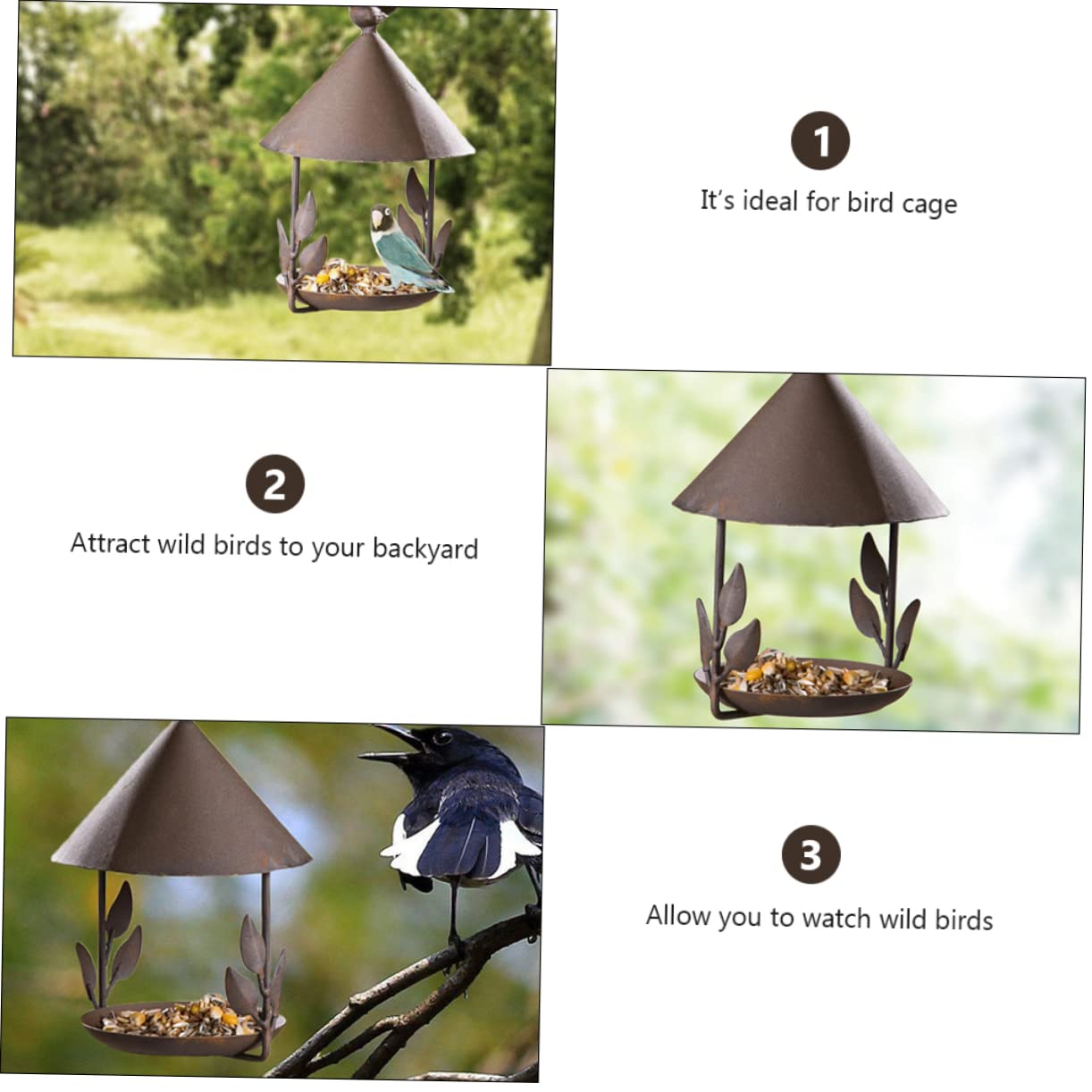 BESPORTBLE Ornamenti Per Mangiatoie Per Uccelli Da Giardino Mangiatoia Per Uccelli Da Appendere Allesterno Per Decorazioni Esterne