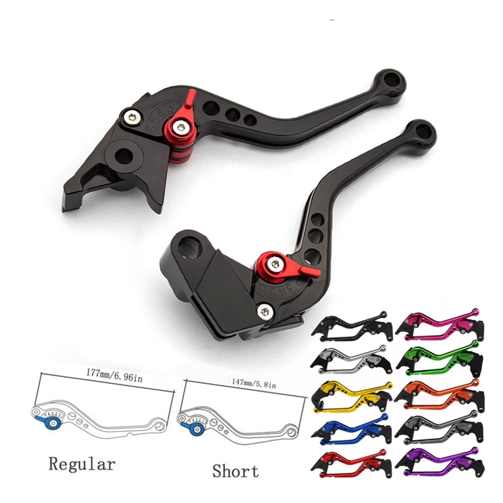 Kupplung Bremshebel Motorrad Einstellbare Bremse Kupplung Hebel Für Kawasaki Für Z650 Für Z900 Für Ninja 600/R Für ER6F Für ER-6F Für 650 Für KLE650 2017-2022 Kupplungshebel (Color : 147mm Gold)